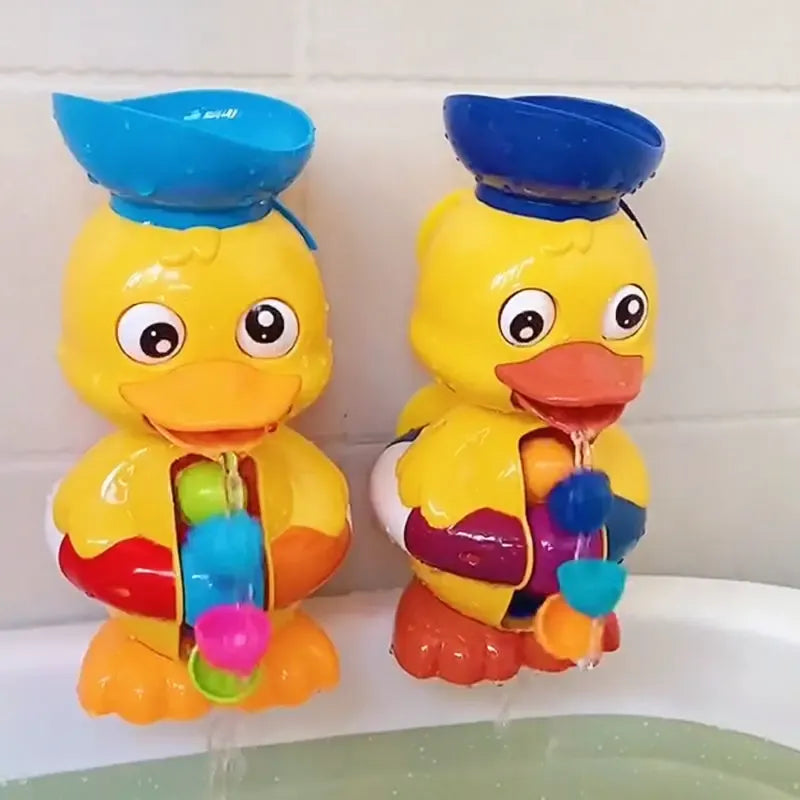 TubTwirls – Eend & Waterrad Bad Speelgoed voor Kinderen vanaf 1,5 Jaar – Stimuleert Interactief Waterplezier & Motorische Vaardigheden