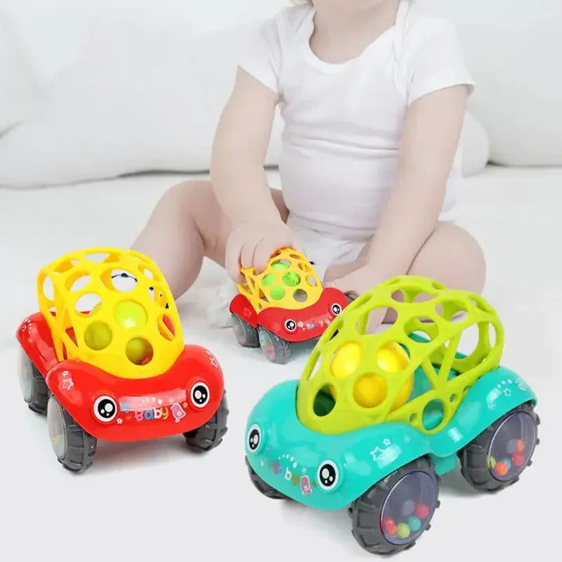 RattleRover – Rollende Auto Speelgoed voor Baby's vanaf 6 Maanden – Stimuleert Kruipen & Zintuiglijk Spel