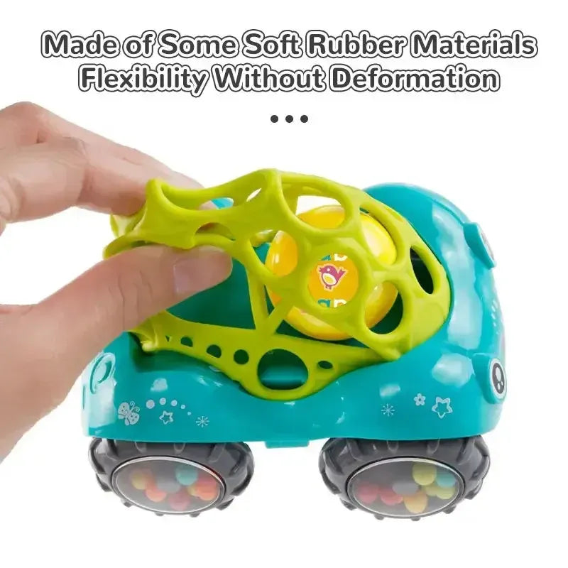 RattleRover – Rollende Auto Speelgoed voor Baby's vanaf 6 Maanden – Stimuleert Kruipen & Zintuiglijk Spel