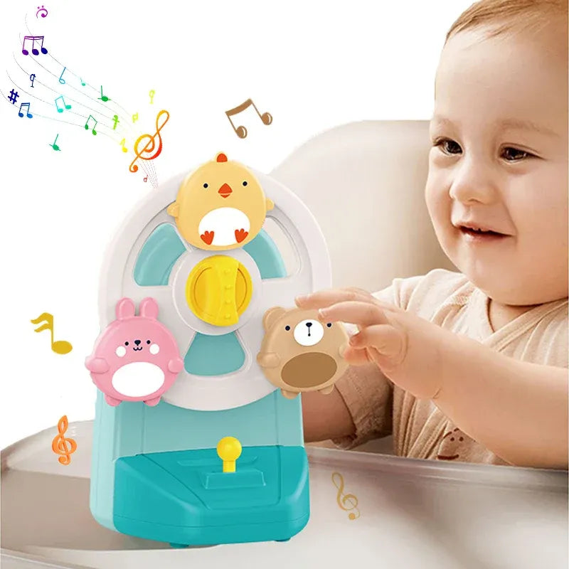 SpinChime – Dierenrad Muziekspeeltje voor Kinderen vanaf 2 Jaar – Bevordert Rust, Visueel Spel & Concentratie