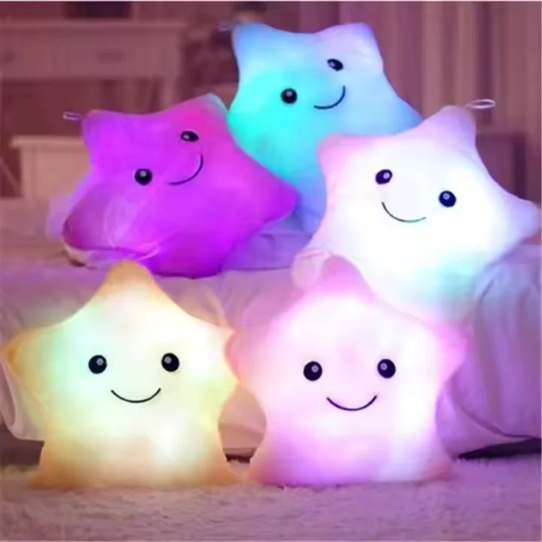 GlowSnug™ - Sterrenkussen met zachte glans voor kinderen vanaf 3 jaar