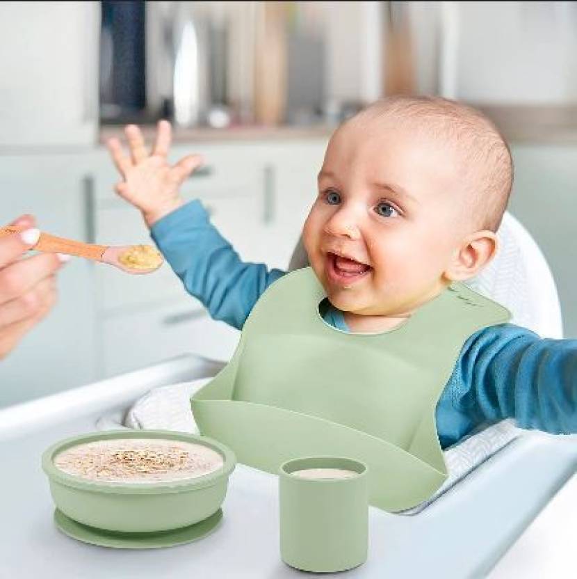 ComfyBib- Siliconen Baby Slabbetjes Waterdicht