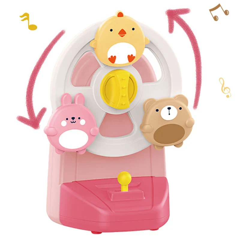 SpinChime – Dierenrad Muziekspeeltje voor Kinderen vanaf 2 Jaar – Bevordert Rust, Visueel Spel & Concentratie