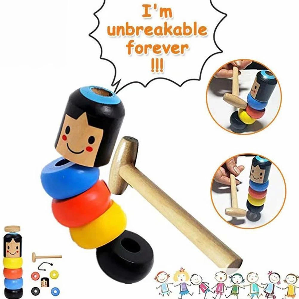 TumbleTotem – Magisch Houten Speelgoed voor Kinderen vanaf 4 Jaar – Valt Nooit Om & Verrast Elke Keer