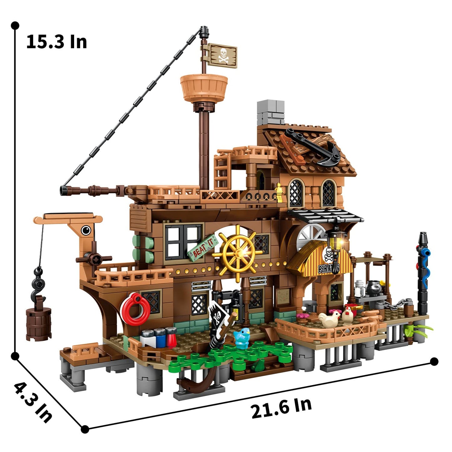 TreasureFortress - Piratenboot Bouwspeelgoed
