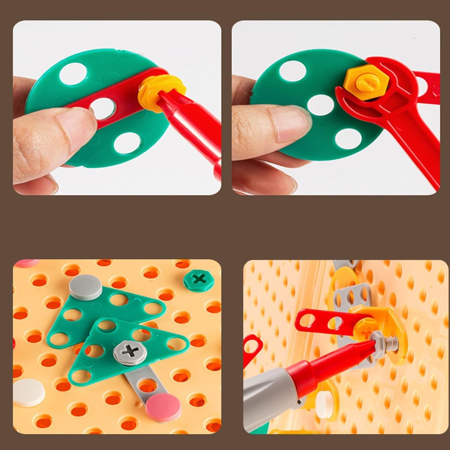 PuzzleCraft - STEM Bouwspeelgoed Set met Boor & Schroeven - Creatieve Puzzel Bouwset - Voor kinderen vanaf 3 jaar