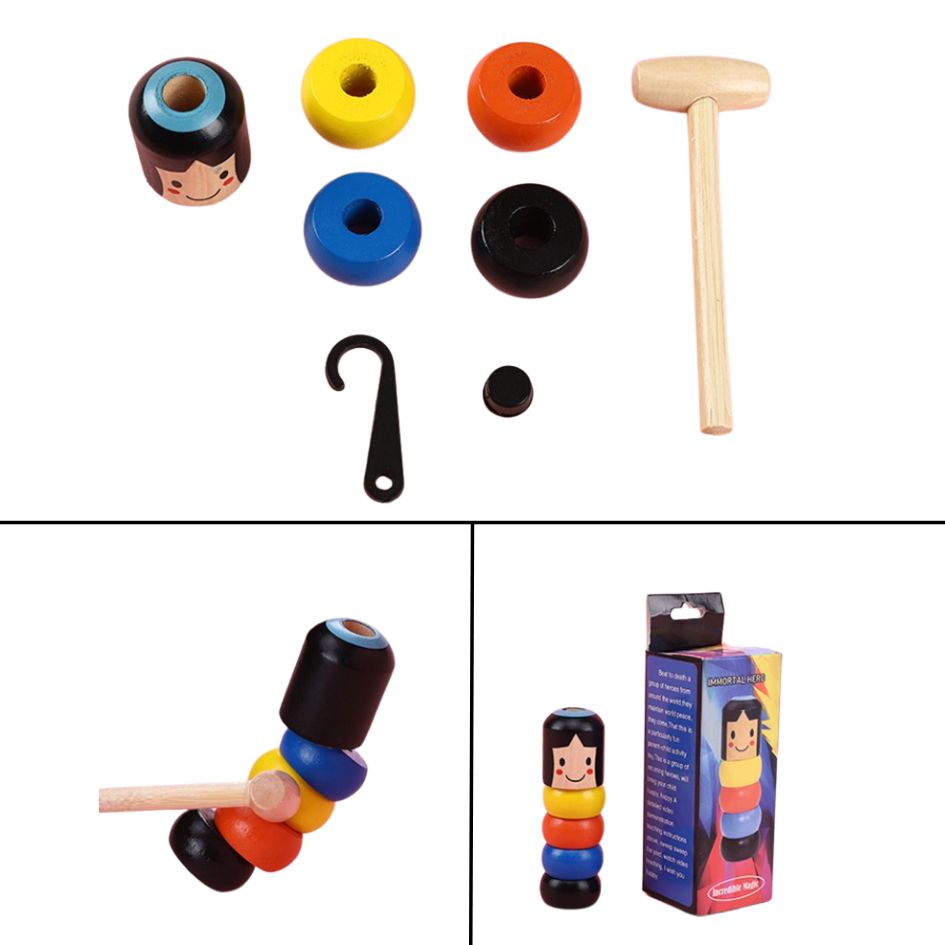 TumbleTotem – Magisch Houten Speelgoed voor Kinderen vanaf 4 Jaar – Valt Nooit Om & Verrast Elke Keer
