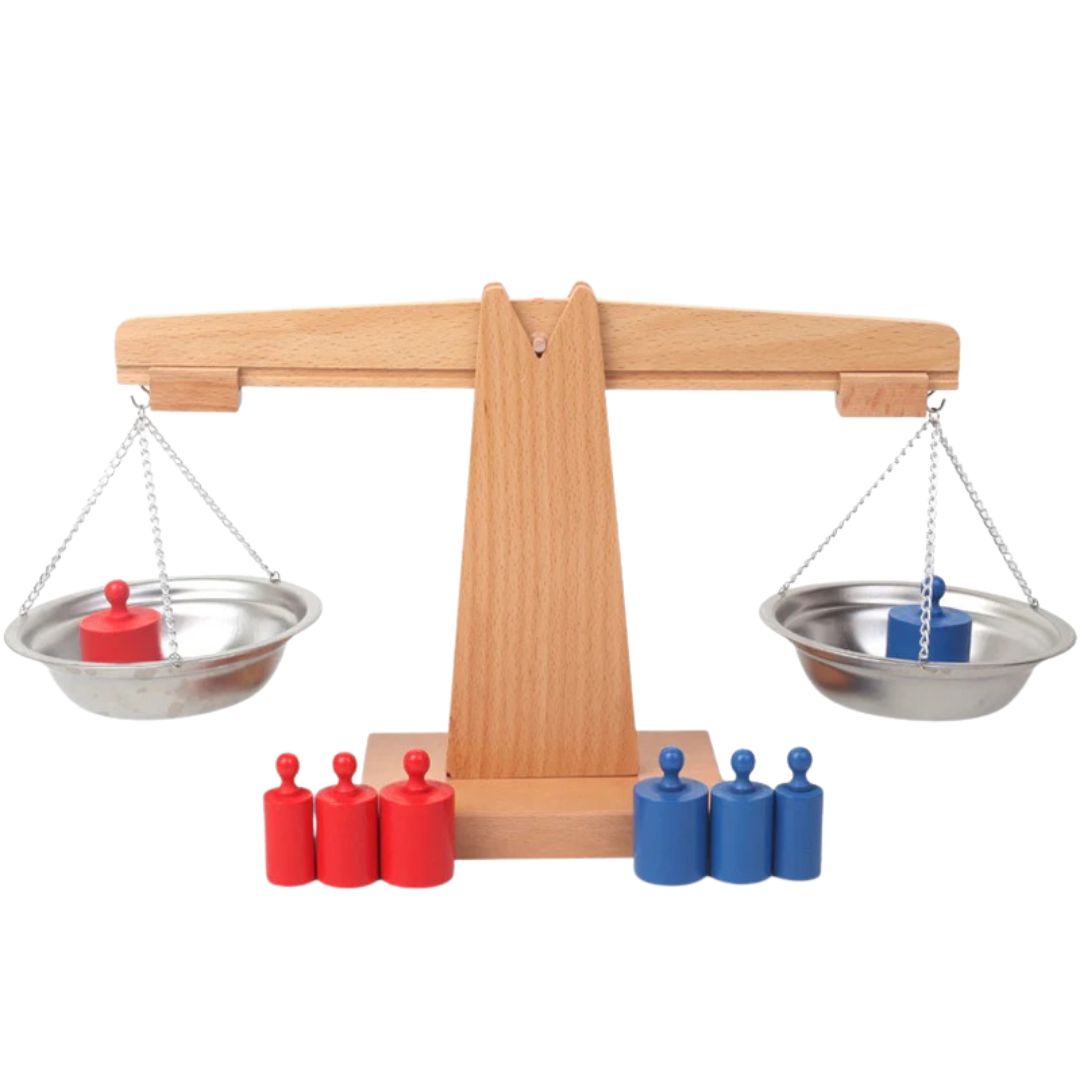 WeightWise – Montessori Balansgewichten Set voor Kinderen vanaf 3 jaar – Ontwikkelt Sensorische Logica & Massa Vergelijkingsvaardigheden